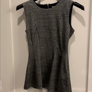 Silvery Gray peplum tank